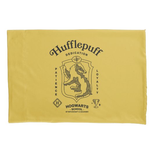 HUFFLEPUFF™ Dedication Patience Loyalty Crest Kussensloop (Voorkant)