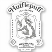 HUFFLEPUFF™ Dedication Patience Loyalty Crest Sticker (Voorkant)