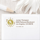 HUFFLEPUFF™ Holiday Bauble Graphic Etiket (Insitu)