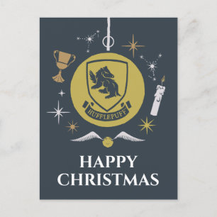 HUFFLEPUFF™ Holiday Bauble Graphic Feestdagenkaart