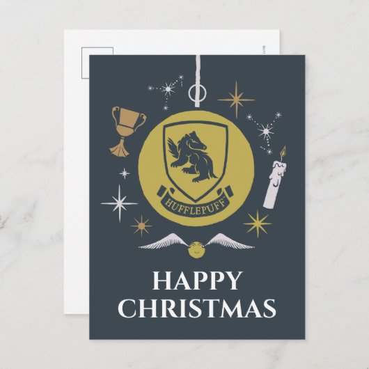 HUFFLEPUFF™ Holiday Bauble Graphic Feestdagenkaart (Voorkant / Achterkant)