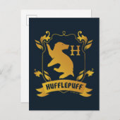  HUFFLEPUFF™ House Crest Briefkaart (Voorkant / Achterkant)