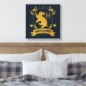 HUFFLEPUFF™ House Crest Canvas Afdruk (Insitu (Slaapkamer))