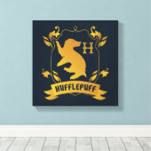 HUFFLEPUFF™ House Crest Canvas Afdruk (Insitu (Houten vloer))