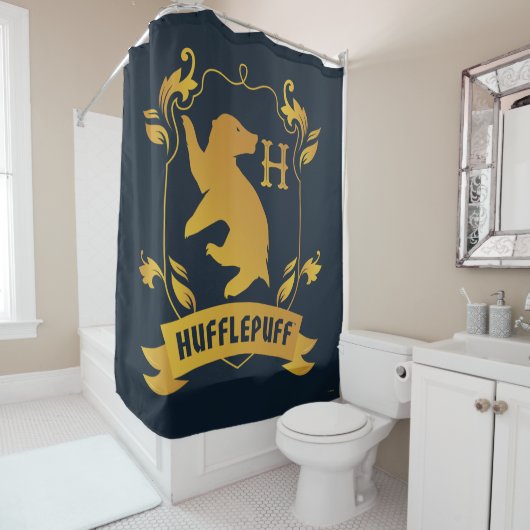  HUFFLEPUFF™ House Crest Douchegordijn (In situ)