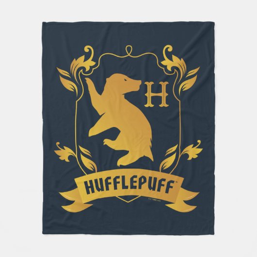  HUFFLEPUFF™ House Crest Fleece Deken (Voorkant)