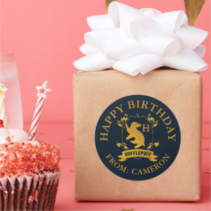 HUFFLEPUFF™ House Crest   Gefeliciteerd Ronde Sticker