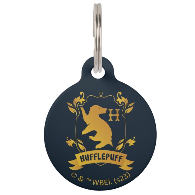  HUFFLEPUFF™ House Crest Huisdierpenning (Voorkant)
