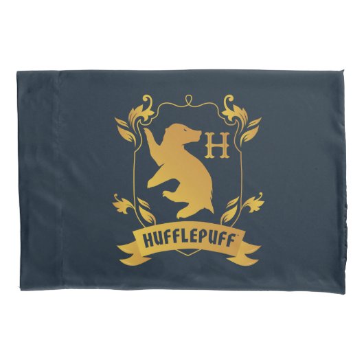 HUFFLEPUFF™ House Crest Kussensloop (Voorkant)