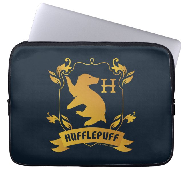  HUFFLEPUFF™ House Crest Laptop Sleeve (Voorkant)