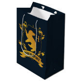  HUFFLEPUFF™ House Crest Medium Cadeauzakje (Voorkant Gekanteld)