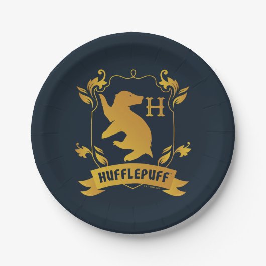 HUFFLEPUFF™ House Crest Papieren Bordje (Voorkant)