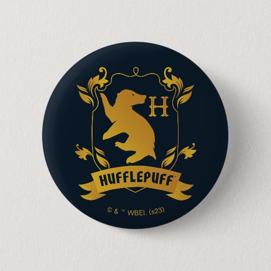 HUFFLEPUFF™ House Crest Ronde Button 5,7 Cm (Voorkant)
