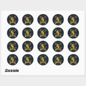 HUFFLEPUFF™ House Crest Ronde Sticker (Vel)