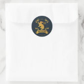 HUFFLEPUFF™ House Crest Ronde Sticker (Tas)