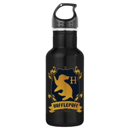 HUFFLEPUFF™ House Crest Waterfles (Voorkant)