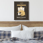 HUFFLEPUFF™ Huis gewoon en loyaal Canvas Afdruk (Insitu (Slaapkamer))