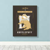 HUFFLEPUFF™ Huis gewoon en loyaal Canvas Afdruk (Insitu (Houten vloer))