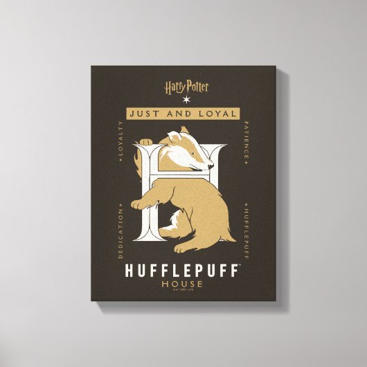 HUFFLEPUFF™ Huis gewoon en loyaal Canvas Afdruk (Voorkant)