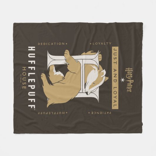 HUFFLEPUFF™ Huis gewoon en loyaal Fleece Deken (Voorkant (Horizontaal))