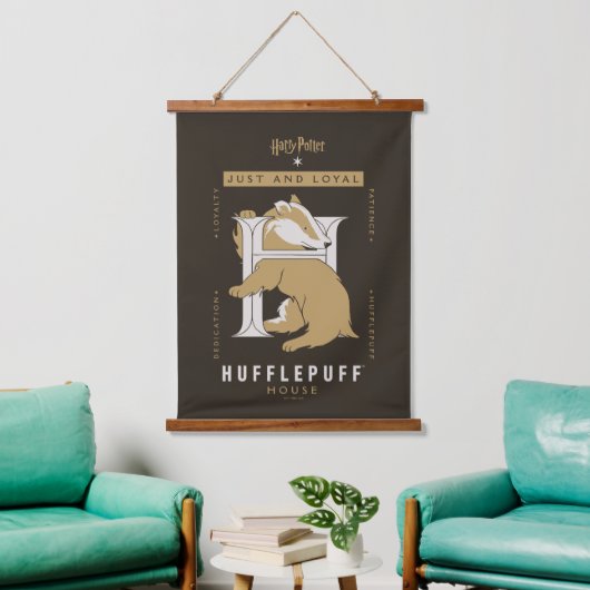 HUFFLEPUFF™ Huis gewoon en loyaal Hangend Wandkleed (Woonkamer)