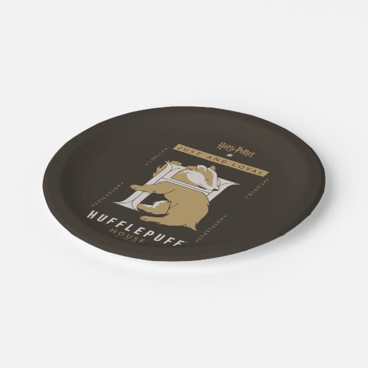 HUFFLEPUFF™ Huis gewoon en loyaal Papieren Bordje (Gekanteld)