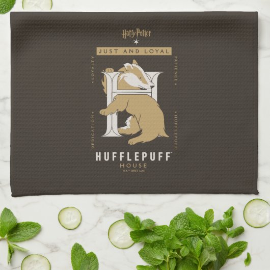 HUFFLEPUFF™ Huis gewoon en loyaal Theedoek (Gevouwen)