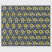 HUFFLEPUFF™ Kerstbal Grafiek Cadeaupapier (Vlak)