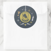 HUFFLEPUFF™ Kerstbal Grafiek Ronde Sticker (Tas)