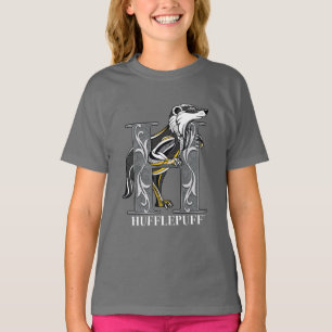 HUFFLEPUFF™ Kruisgearceerd embleem T-shirt