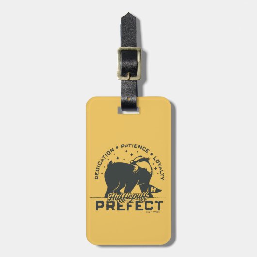 HUFFLEPUFF™ Prefect-badge Bagagelabel (Voorkant verticaal)