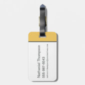 HUFFLEPUFF™ Prefect-badge Bagagelabel (Achterkant verticaal)