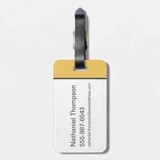 HUFFLEPUFF™ Prefect-badge Bagagelabel (Achterkant verticaal)