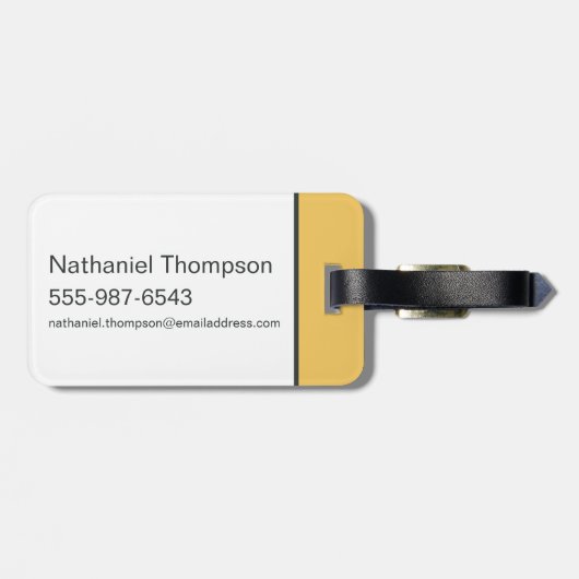 HUFFLEPUFF™ Prefect-badge Bagagelabel (Achterkant horizontaal)