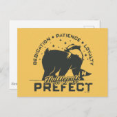 HUFFLEPUFF™ Prefect-badge Briefkaart (Voorkant / Achterkant)