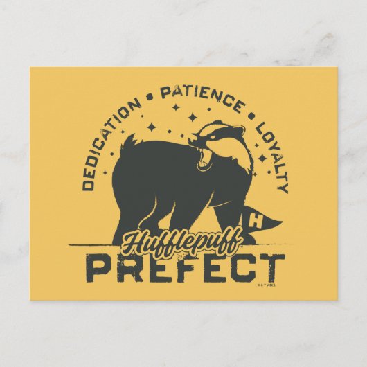HUFFLEPUFF™ Prefect-badge Briefkaart (Voorkant)