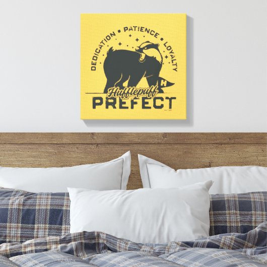 HUFFLEPUFF™ Prefect-badge Canvas Afdruk (Insitu (Slaapkamer))