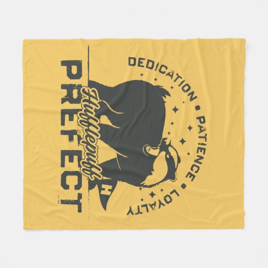 HUFFLEPUFF™ Prefect-badge Fleece Deken (Voorkant (Horizontaal))