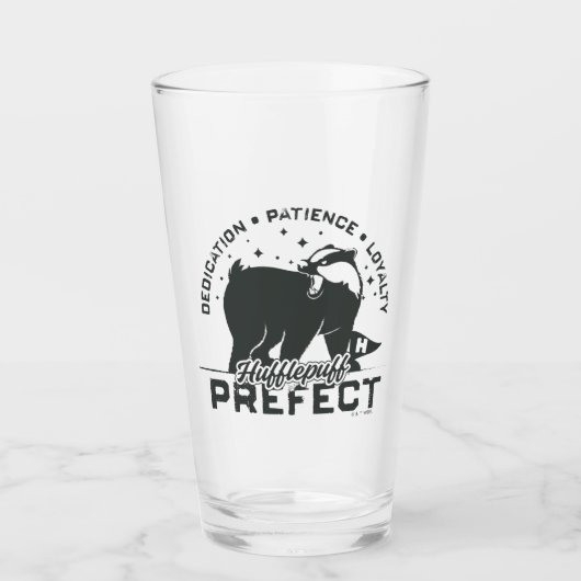 HUFFLEPUFF™ Prefect-badge Glas (Voorkant)