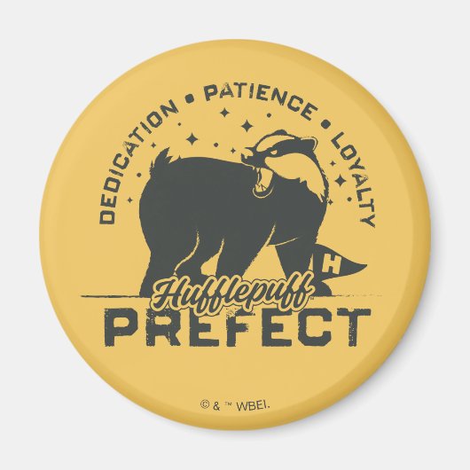HUFFLEPUFF™ Prefect-badge Magneet (Voorkant)