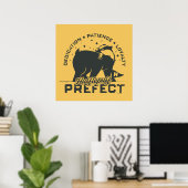 HUFFLEPUFF™ Prefect-badge Poster (Thuiskantoor)