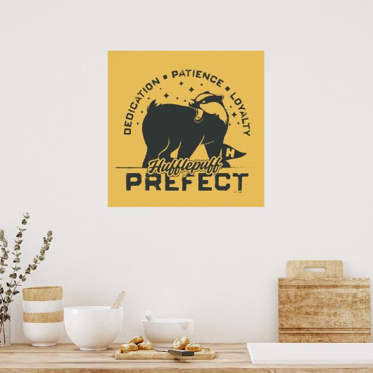 HUFFLEPUFF™ Prefect-badge Poster (Keuken)