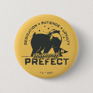 HUFFLEPUFF™ Prefect-badge Ronde Button 5,7 Cm