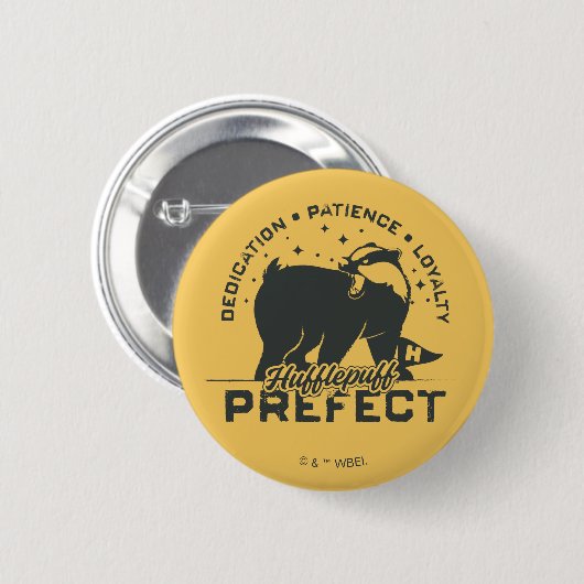 HUFFLEPUFF™ Prefect-badge Ronde Button 5,7 Cm (Voorkant /achterkant)