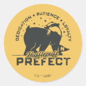 HUFFLEPUFF™ Prefect-badge Ronde Sticker (Voorkant)