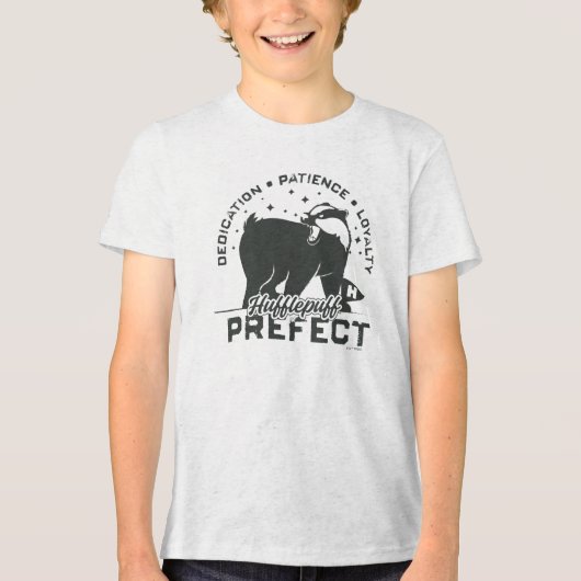 HUFFLEPUFF™ Prefect-badge Tri-Blend Shirt (Voorkant)