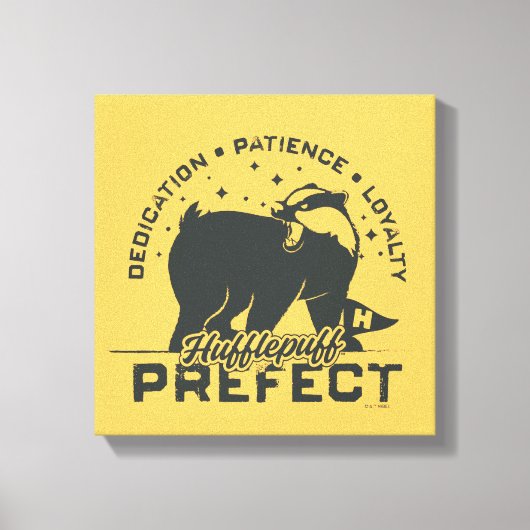 HUFFLEPUFF™-prefectenbadge Canvas Afdruk (Voorkant)