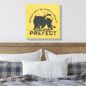 HUFFLEPUFF™-prefectenbadge Canvas Afdruk (Insitu (Slaapkamer))