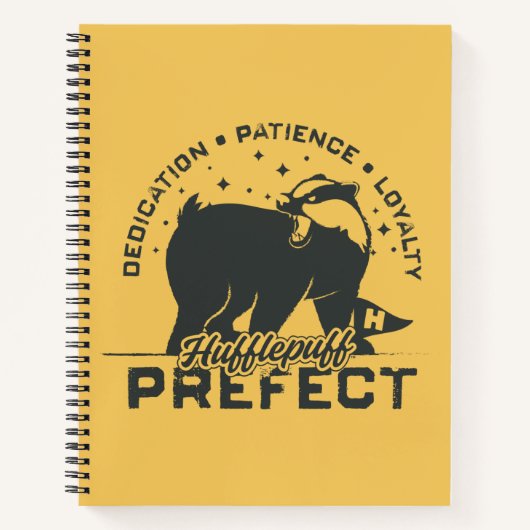 HUFFLEPUFF™-prefectenbadge Notitieboek (Voorkant)