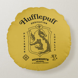 HUFFLEPUFF™ Toewijding Geduld Loyaliteit Wapen Rond Kussen